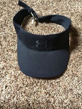 Under Armour Black Athletic Visor with Logo